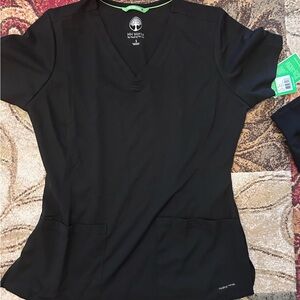 Black scrub top